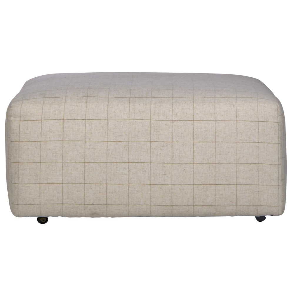 Justine Castered Cocktail Ottoman. Picture 2