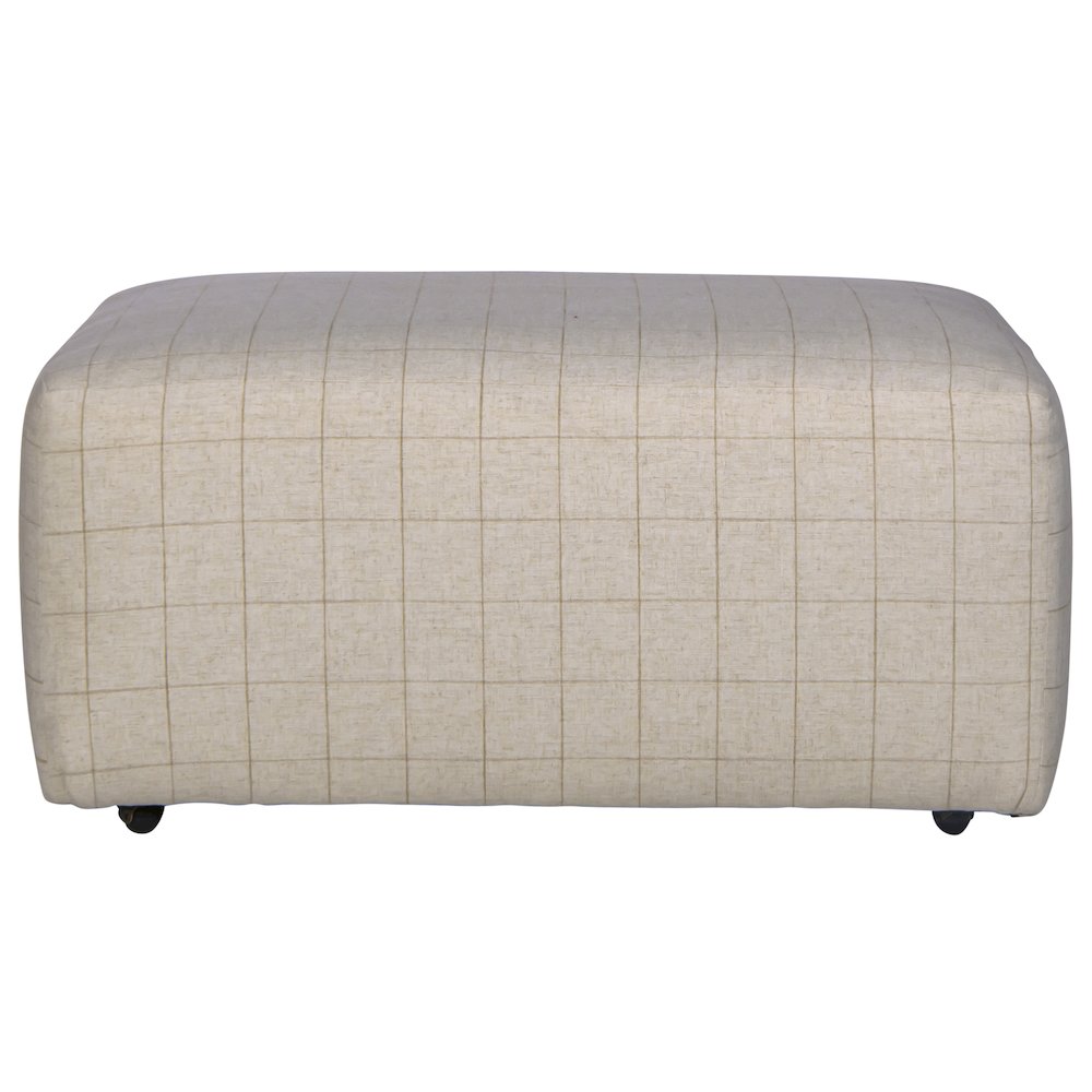 Justine Castered Cocktail Ottoman. Picture 3