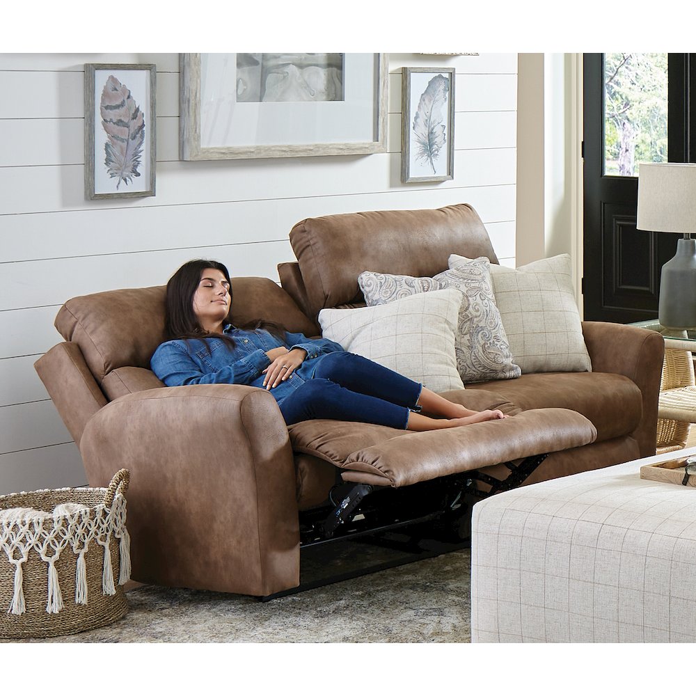 Justine Lay Flat Reclining Loveseat. Picture 11