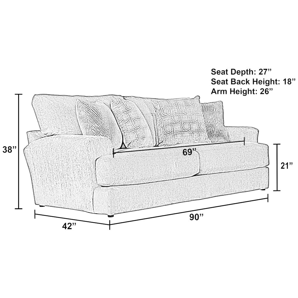 Lamar Sofa in Brown Color. Picture 6