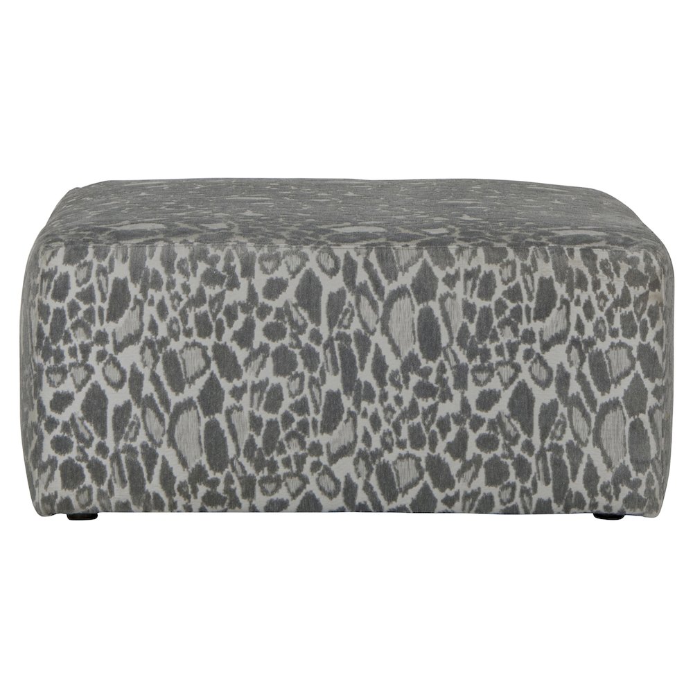 Lamar Cocktail Ottoman in Grey Color. Picture 3