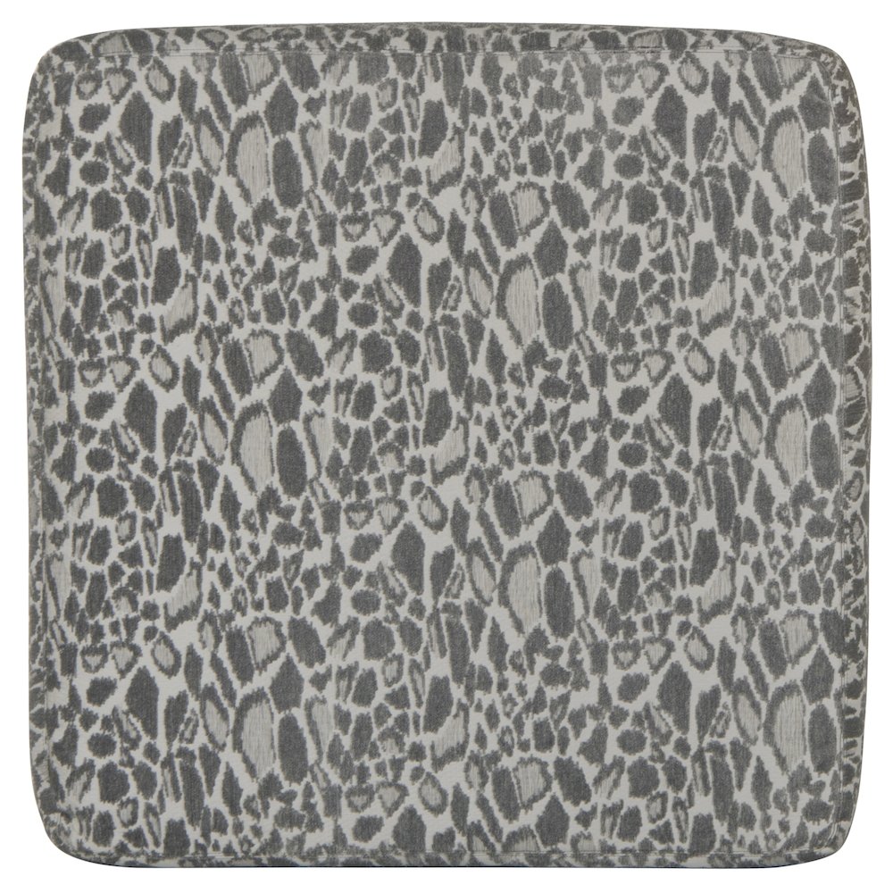 Lamar Cocktail Ottoman in Grey Color. Picture 4