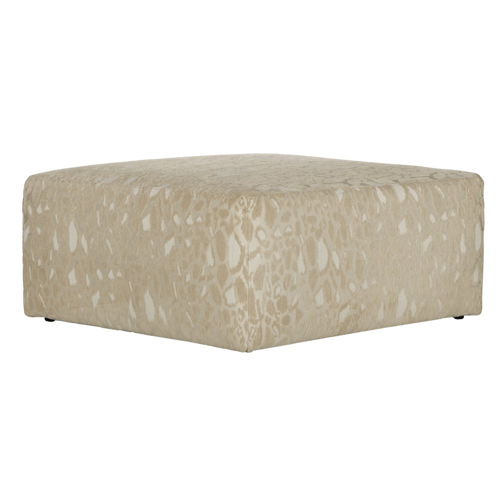 Lamar Cocktail Ottoman in Brown Color. Picture 1