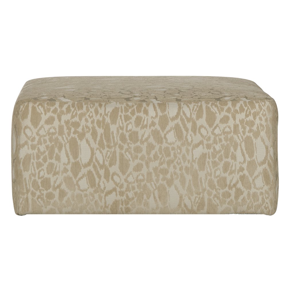 Lamar Cocktail Ottoman in Brown Color. Picture 2