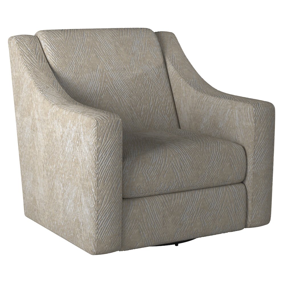 Lamar Swivel Chair in Brown Color. Picture 4