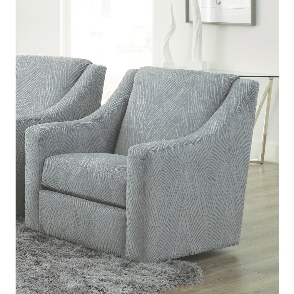 Lamar Swivel Chair in Grey Color. Picture 5