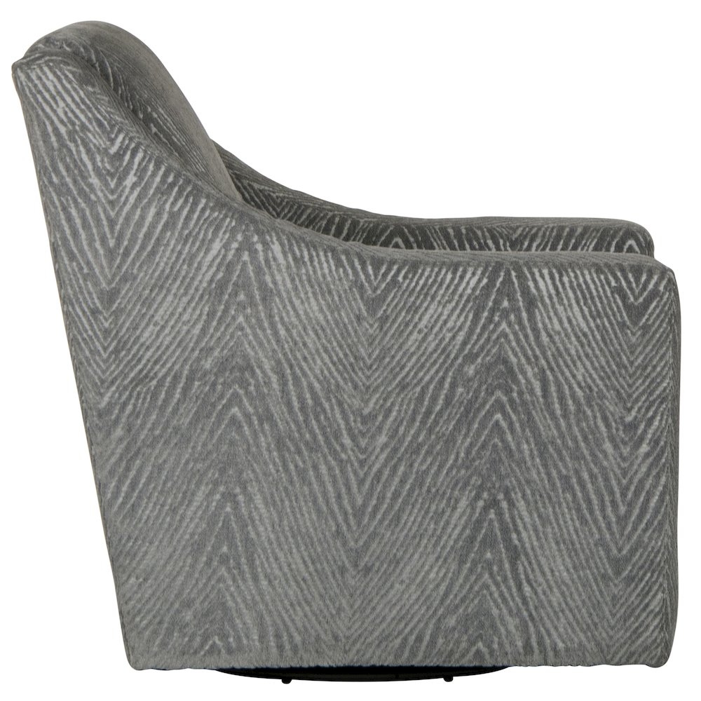 Lamar Swivel Chair in Grey Color. Picture 3
