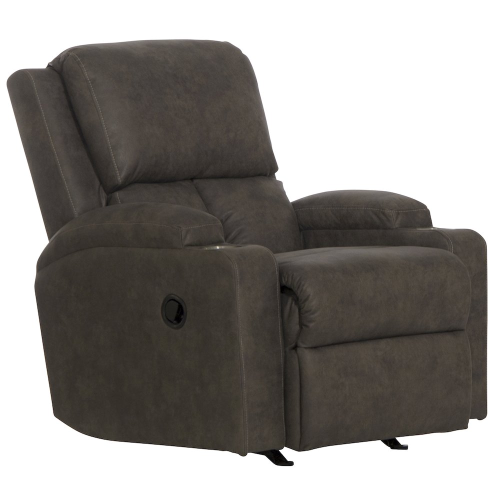 Kyle Rocker Recliner with Two Cupholders. Picture 1