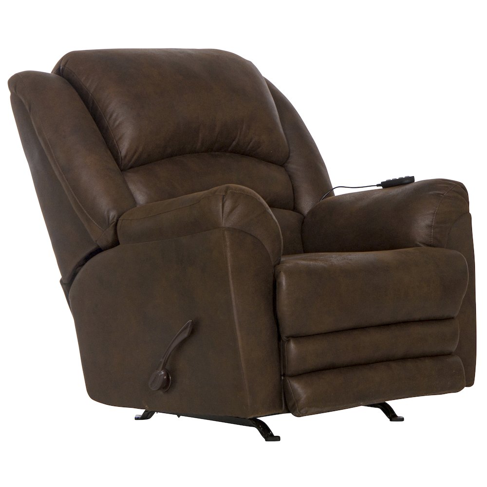 Hayden Extra Extension Rocker Recliner with Heat and Massage. Picture 1