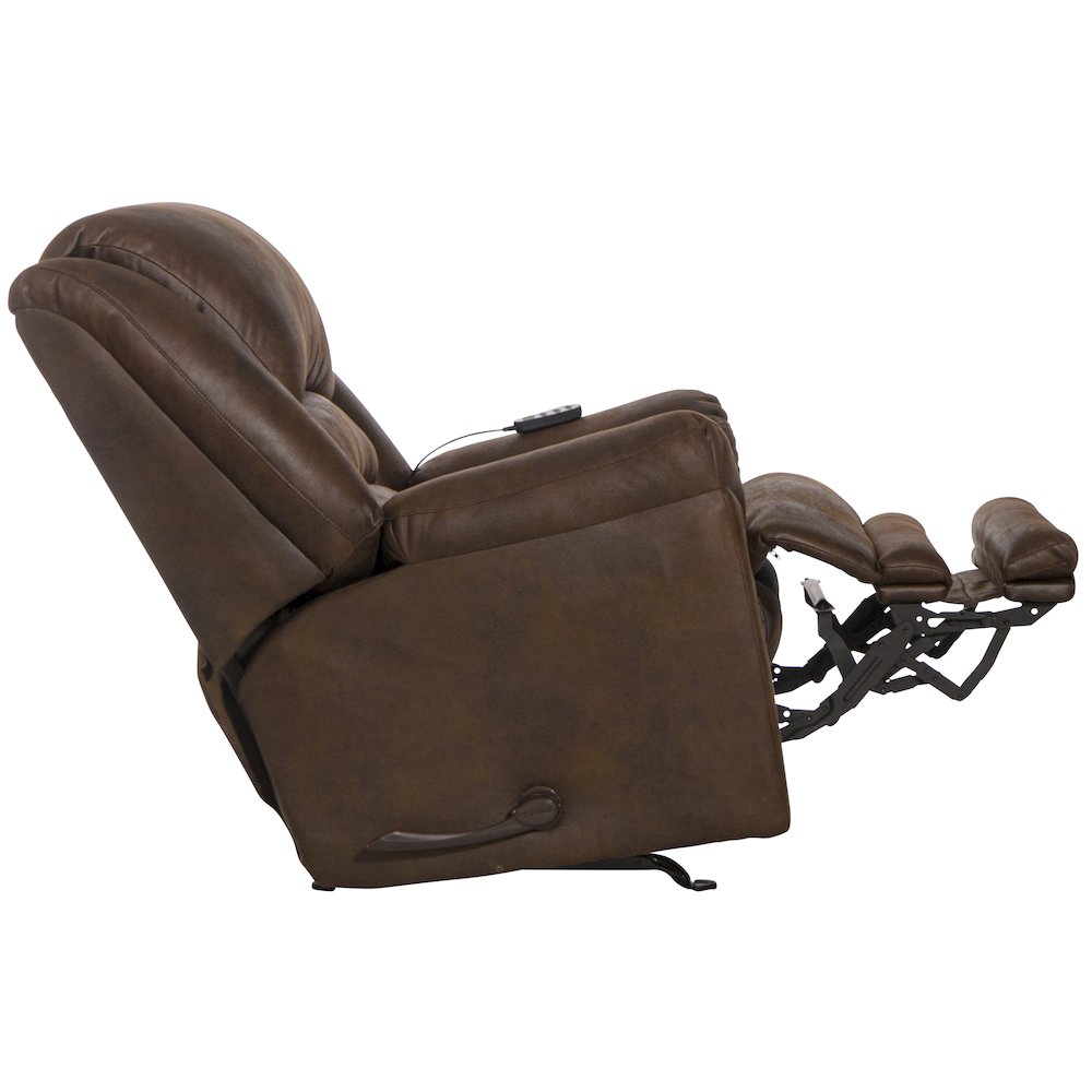 Hayden Extra Extension Rocker Recliner with Heat and Massage. Picture 7