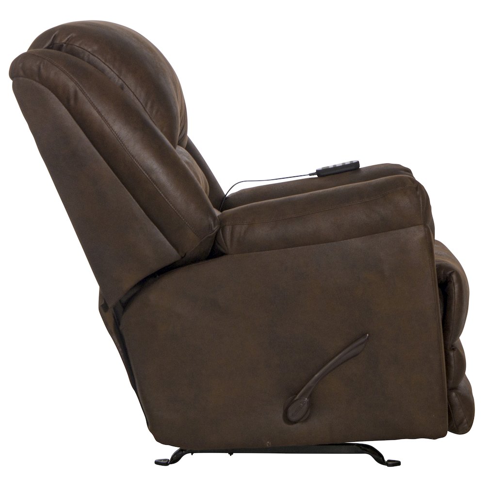 Hayden Extra Extension Rocker Recliner with Heat and Massage. Picture 6