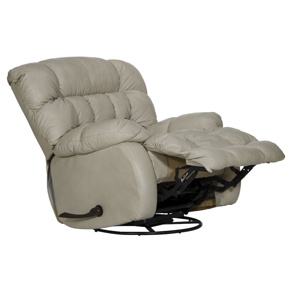 Pendleton Leather Chaise Swivel Glider Recliner. Picture 2