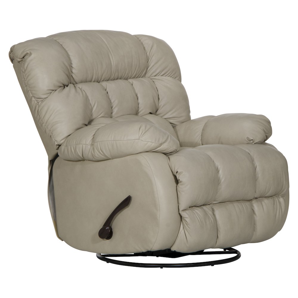 Pendleton Leather Chaise Swivel Glider Recliner. Picture 1