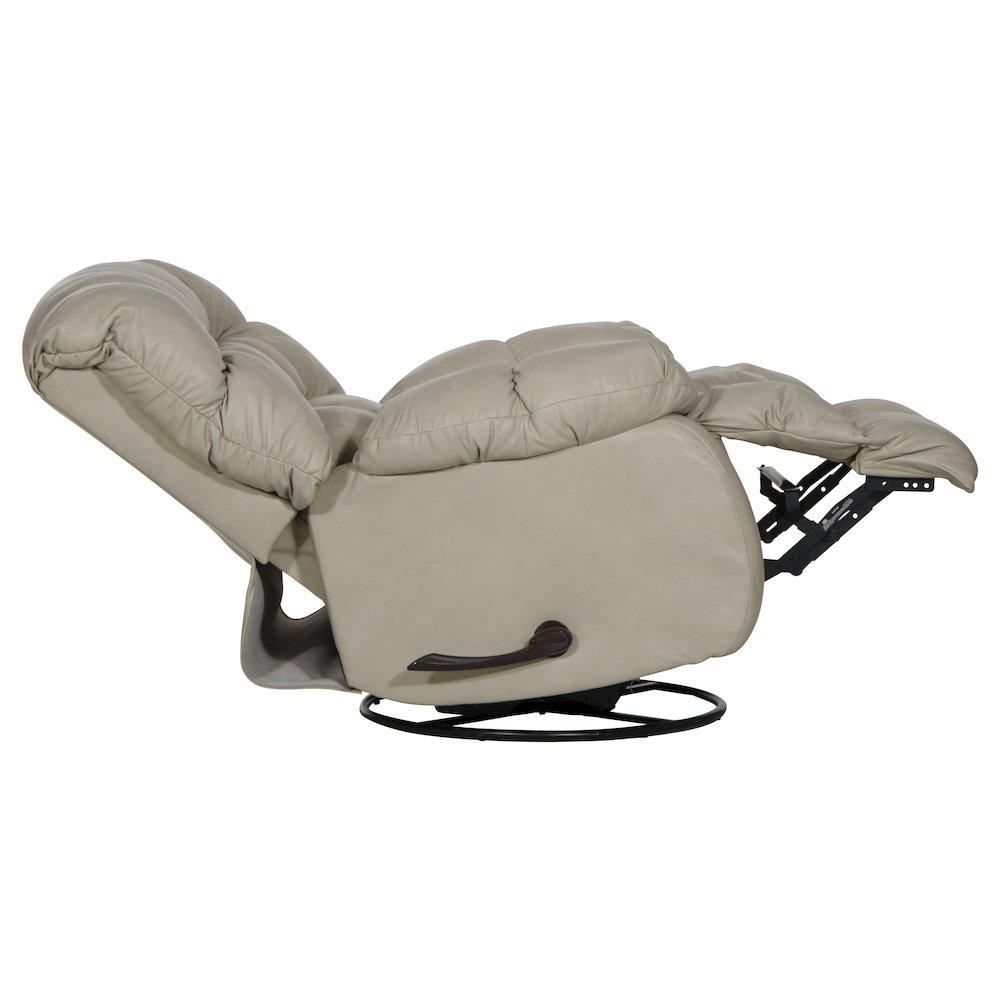 Pendleton Leather Chaise Swivel Glider Recliner. Picture 7