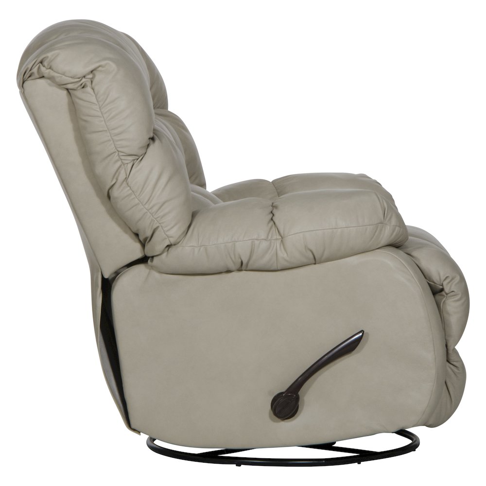 Pendleton Leather Chaise Swivel Glider Recliner. Picture 3