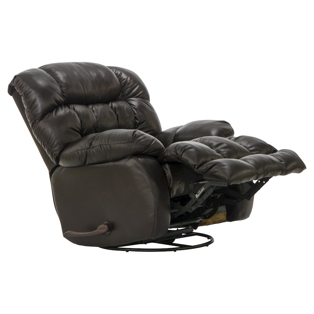 Pendleton Leather Chaise Swivel Glider Recliner. Picture 2