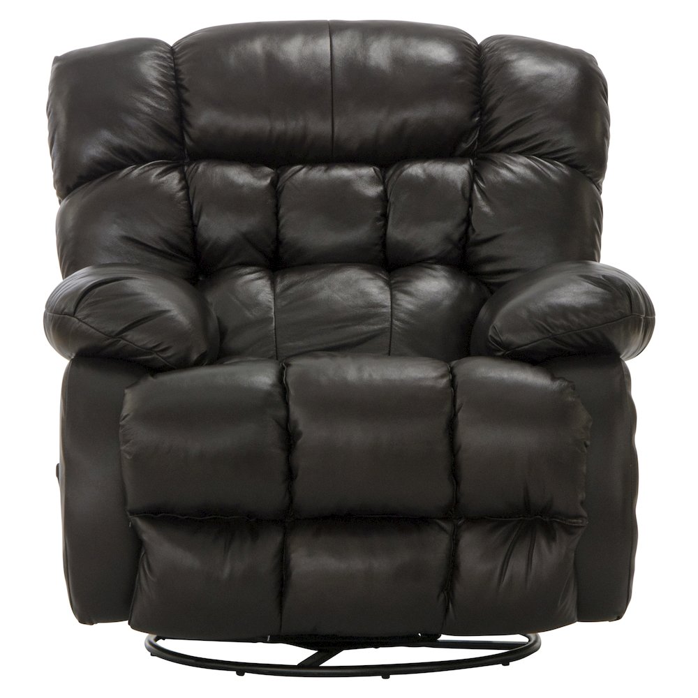 Pendleton Leather Chaise Swivel Glider Recliner. Picture 3