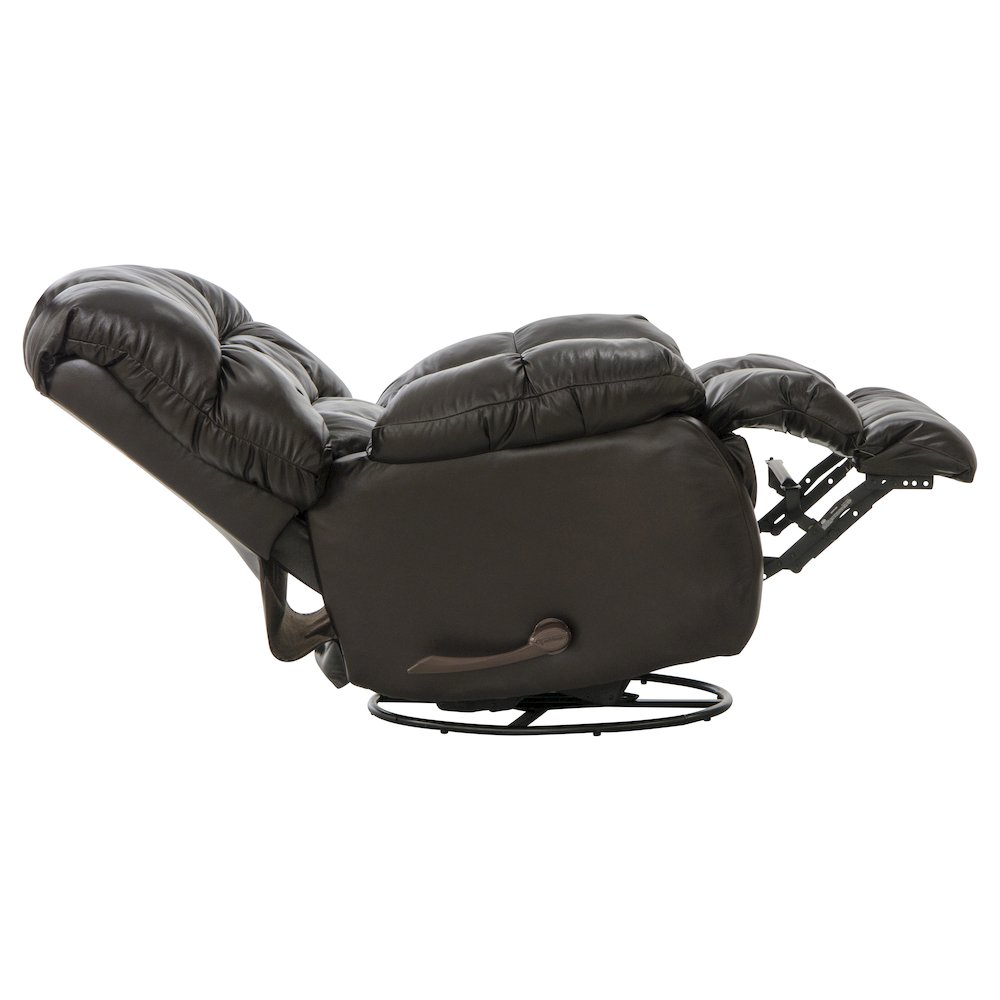 Pendleton Leather Chaise Swivel Glider Recliner. Picture 7