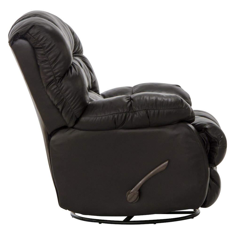 Pendleton Leather Chaise Swivel Glider Recliner. Picture 4