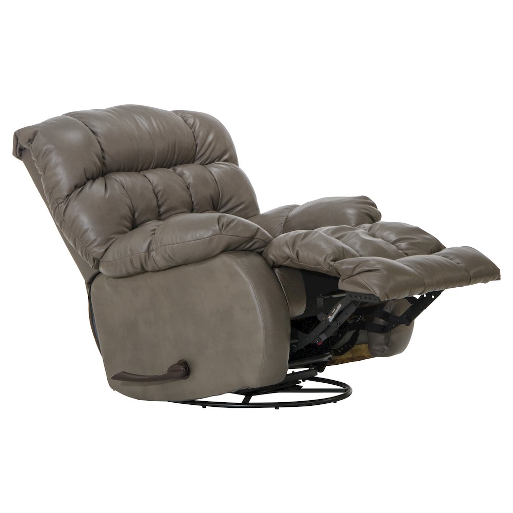 Pendleton Leather Chaise Swivel Glider Recliner. Picture 2