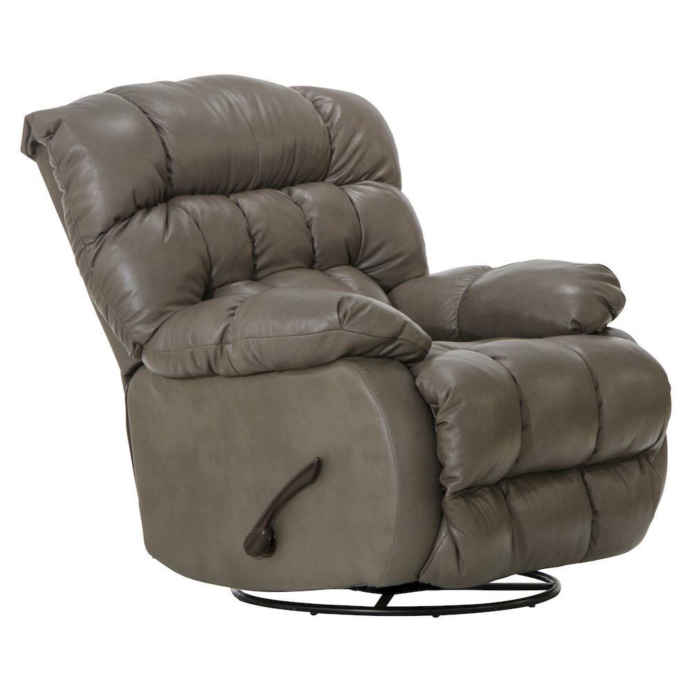 Pendleton Leather Chaise Swivel Glider Recliner. Picture 1