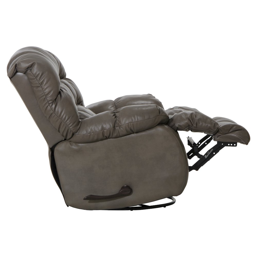 Pendleton Leather Chaise Swivel Glider Recliner. Picture 6