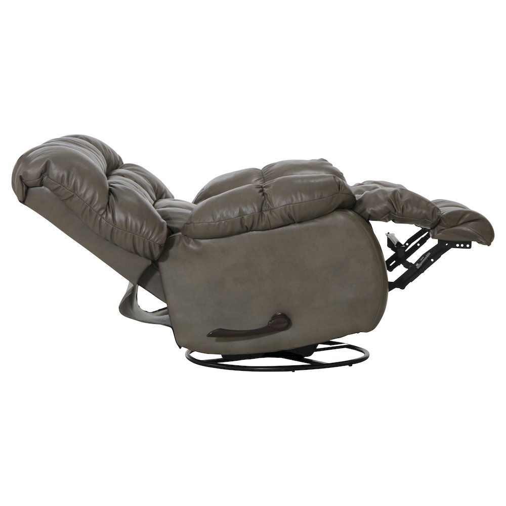 Pendleton Leather Chaise Swivel Glider Recliner. Picture 7