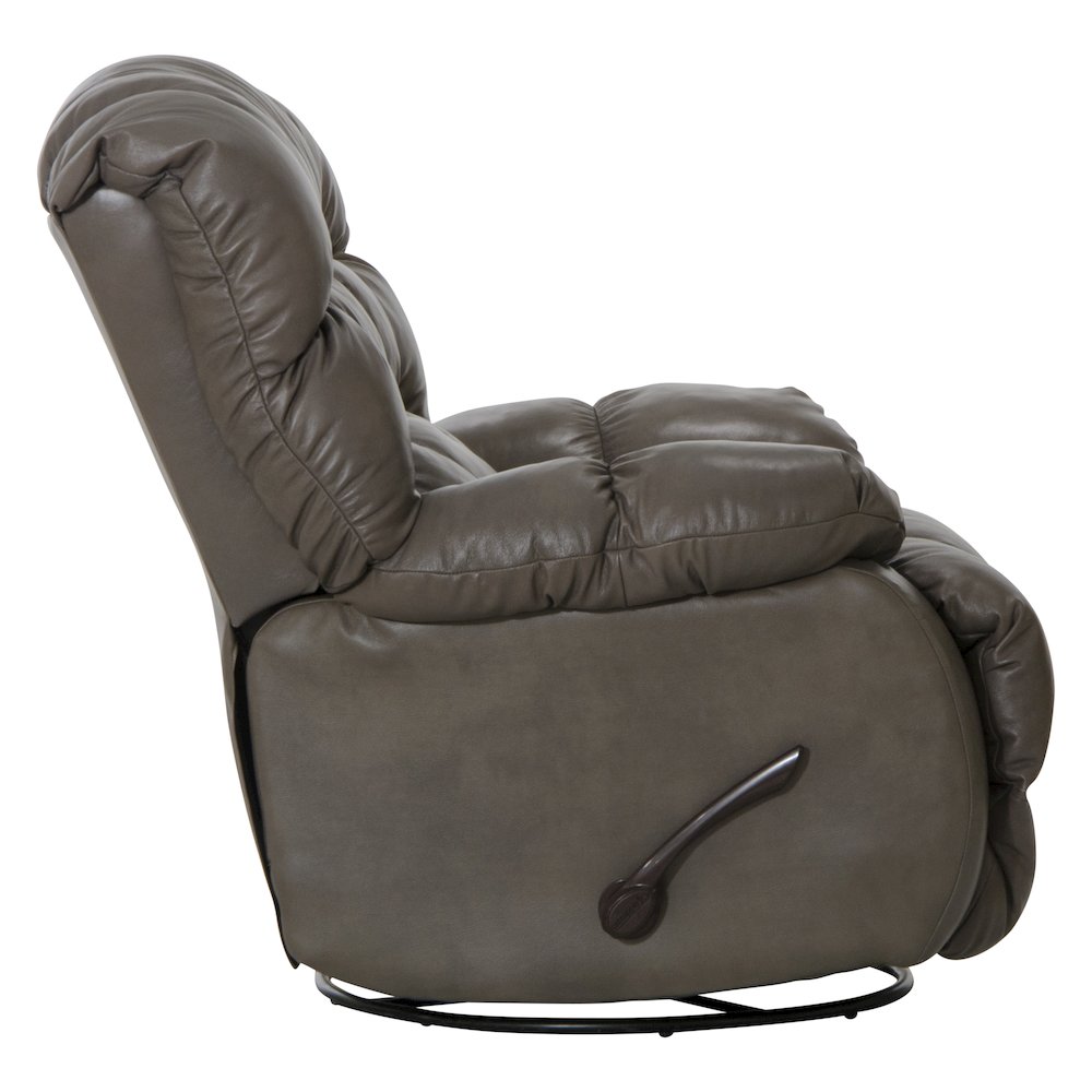 Pendleton Leather Chaise Swivel Glider Recliner. Picture 5