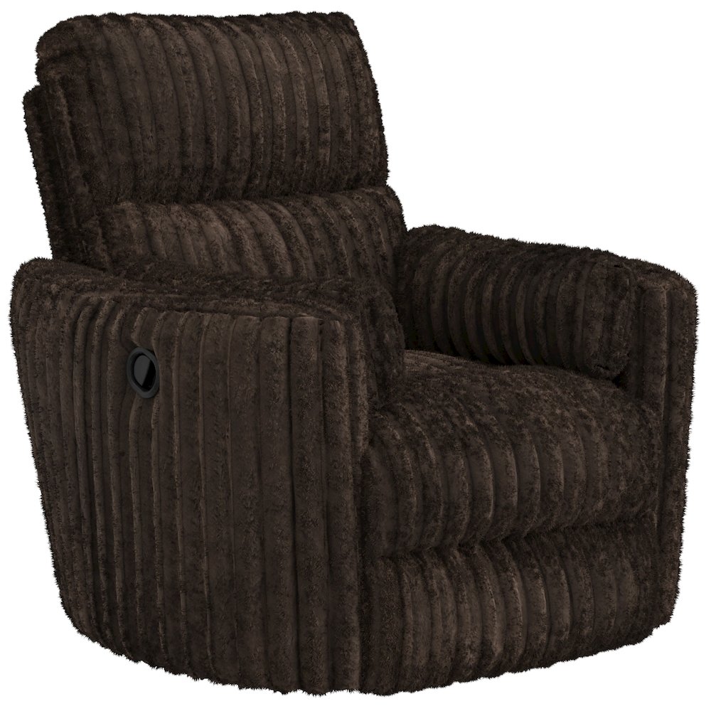 Daydream Swivel Glider Recliner in Chocolate color. Picture 1