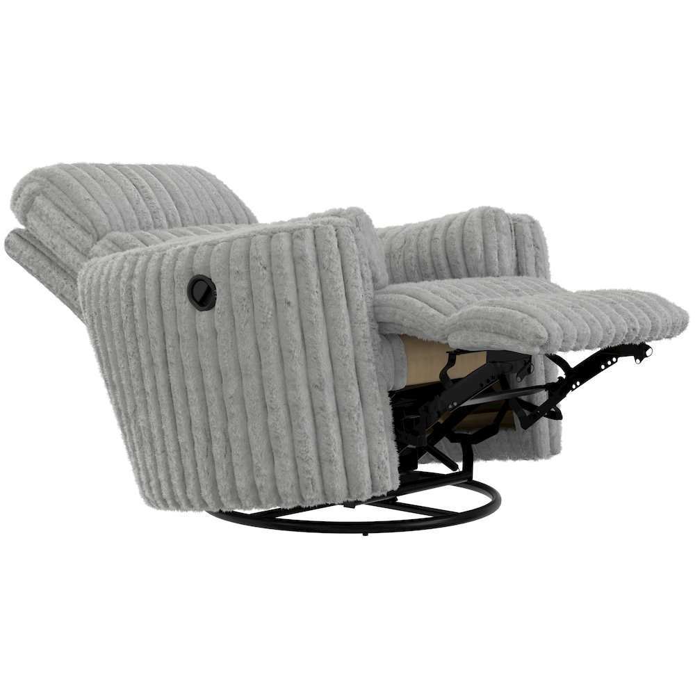 Daydream Swivel Glider Recliner in Moonstruck color. Picture 2