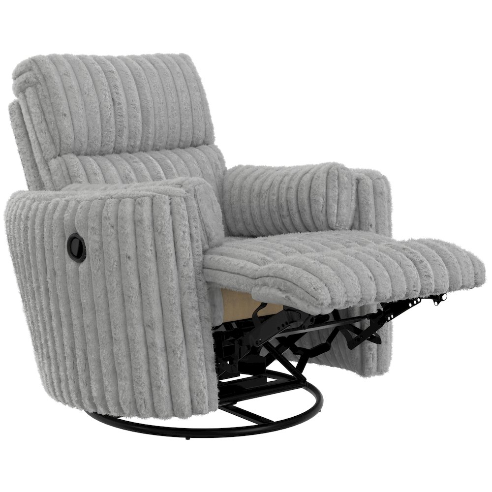 Daydream Swivel Glider Recliner in Moonstruck color. Picture 4