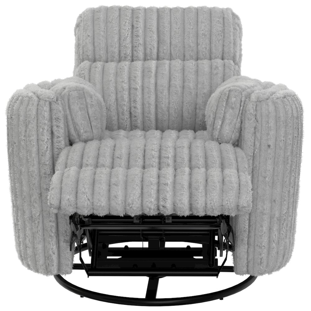 Daydream Swivel Glider Recliner in Moonstruck color. Picture 7