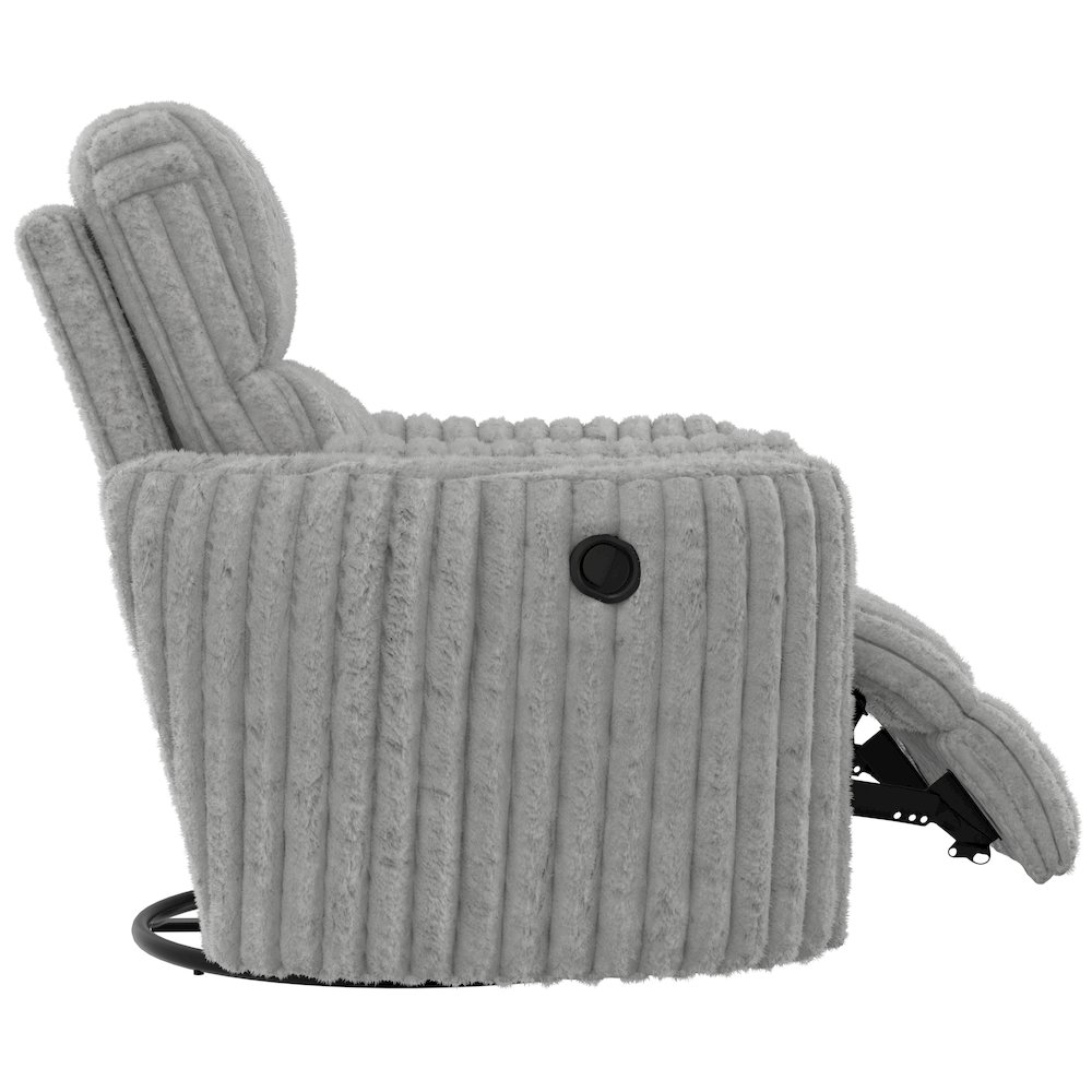 Daydream Swivel Glider Recliner in Moonstruck color. Picture 16
