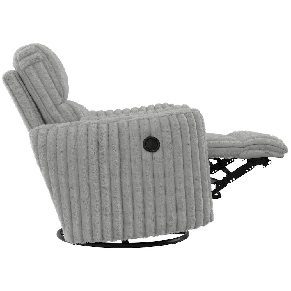 Daydream Swivel Glider Recliner in Moonstruck color. Picture 17