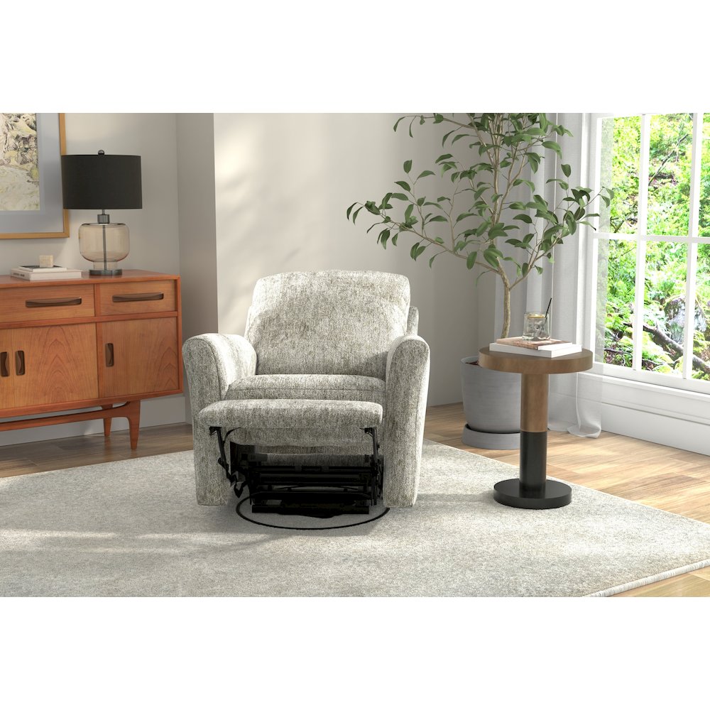Belton Swivel Glider Recliner in Stone color. Picture 9