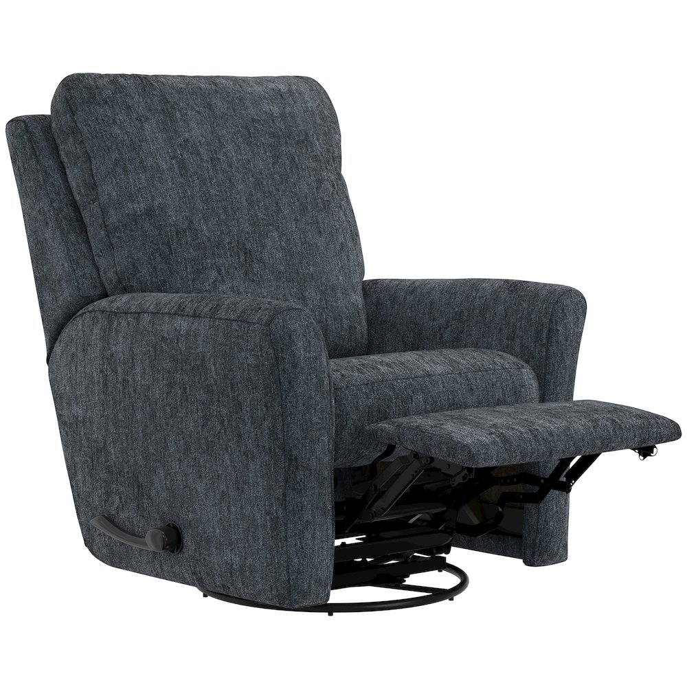 Belton Swivel Glider Recliner in Mineral color. Picture 1