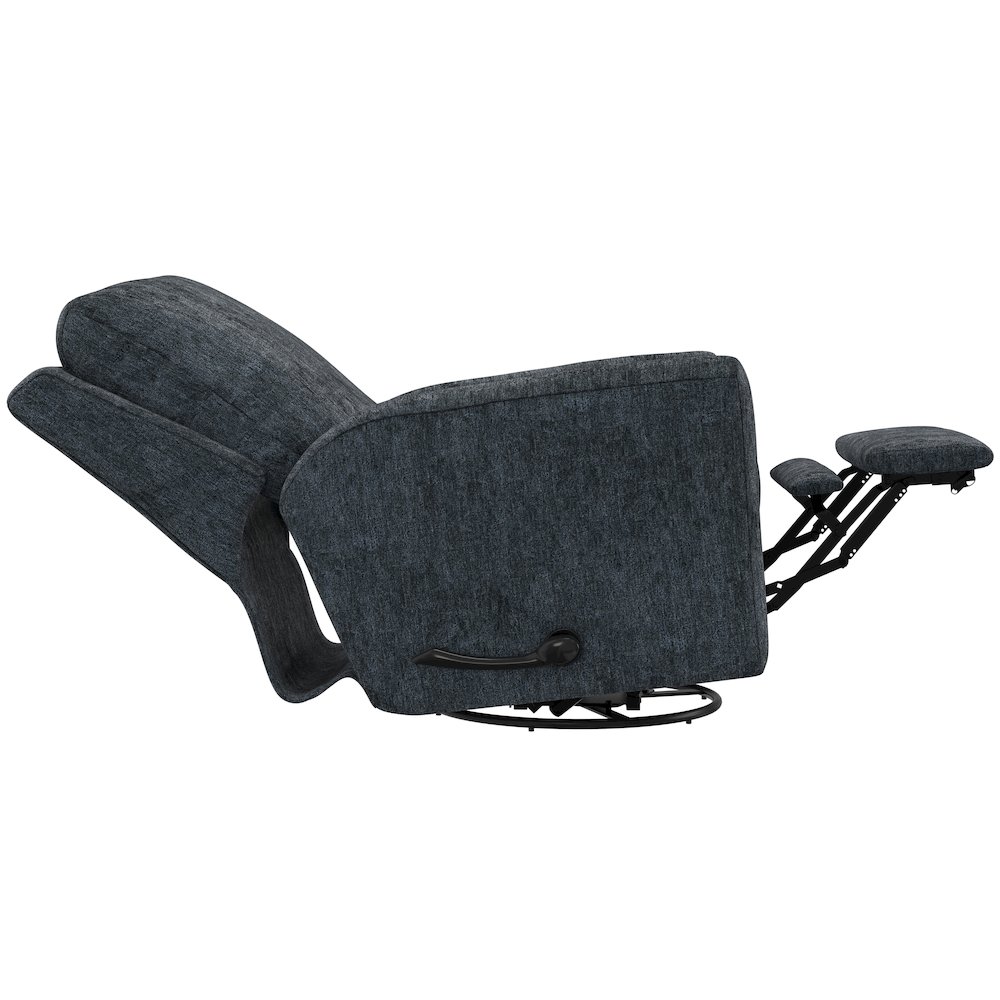 Belton Swivel Glider Recliner in Mineral color. Picture 16
