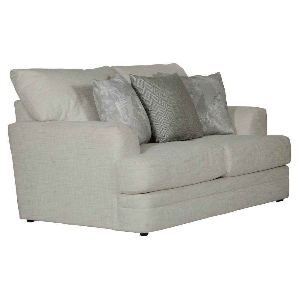 Zeller Loveseat in White Color. Picture 1