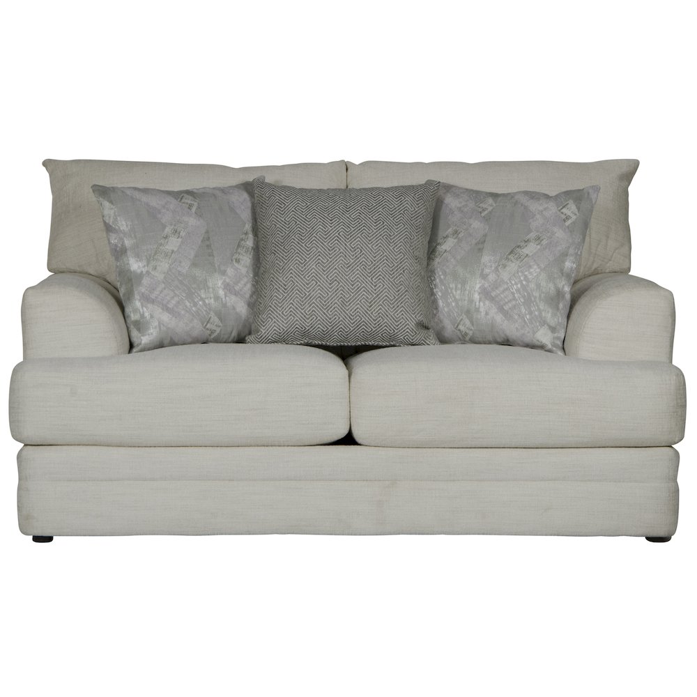 Zeller Loveseat in White Color. Picture 3