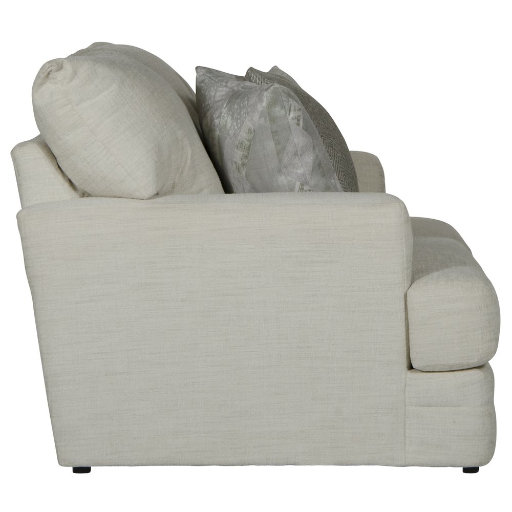 Zeller Loveseat in White Color. Picture 4