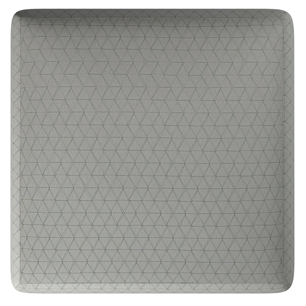 Zeller Ottoman in White Color. Picture 3