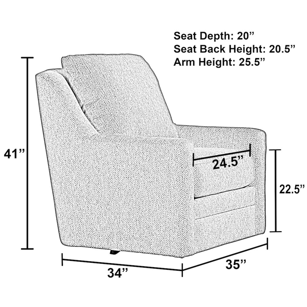 Zeller Swivel Chair in Multi Color. Picture 5