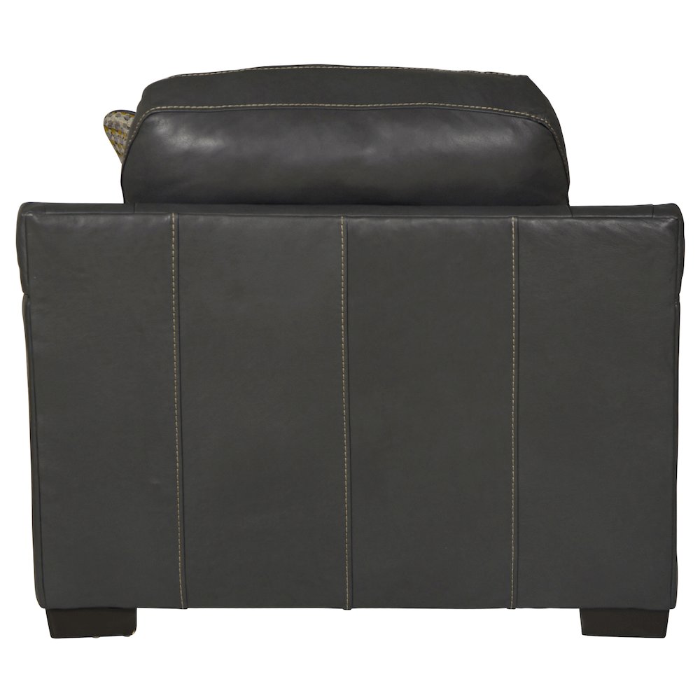 Marco Italian Top Grain Leather Match Chair. Picture 4