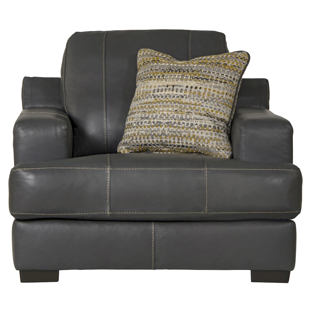 Marco Italian Top Grain Leather Match Chair. Picture 2
