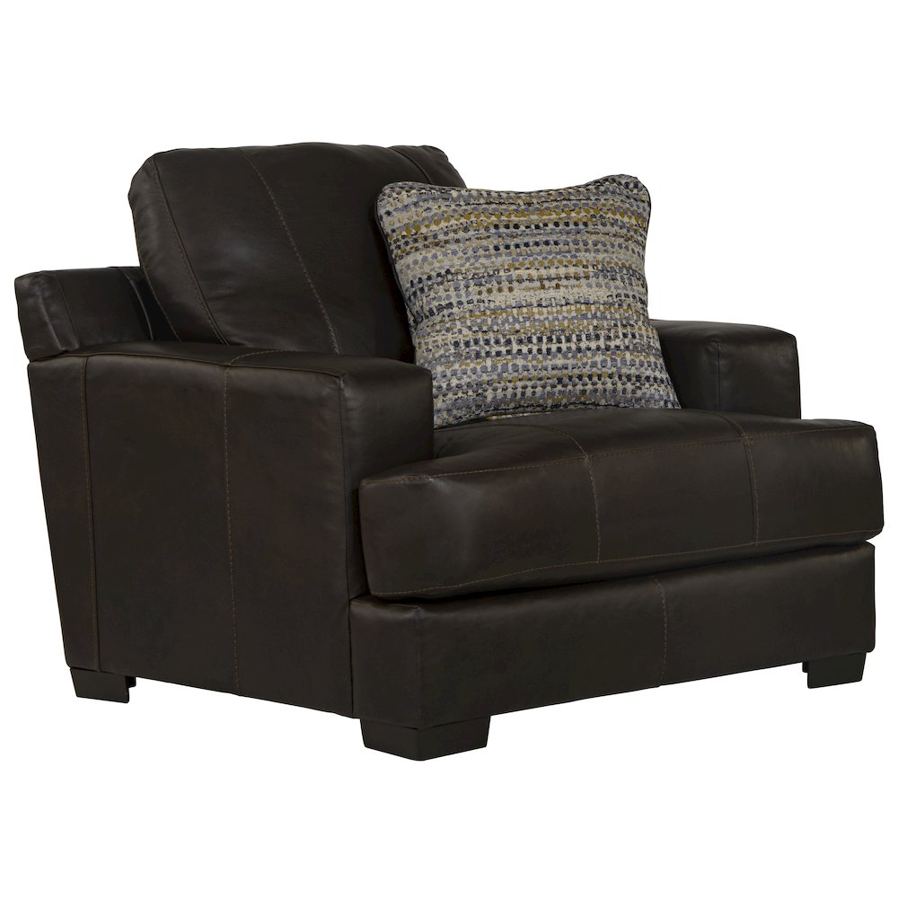 Marco Italian Top Grain Leather Match Chair. Picture 1