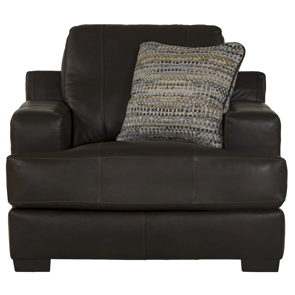 Marco Italian Top Grain Leather Match Chair. Picture 4