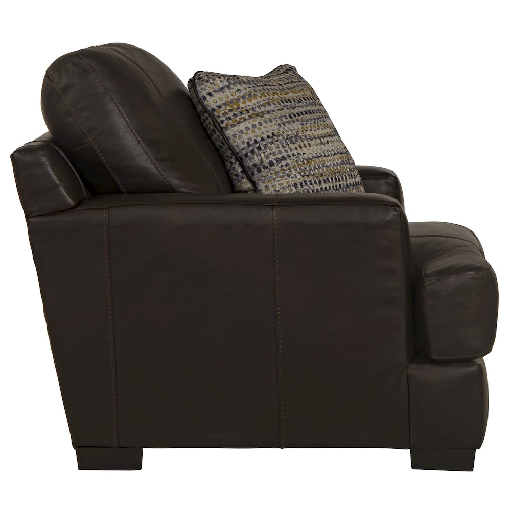 Marco Italian Top Grain Leather Match Chair. Picture 5