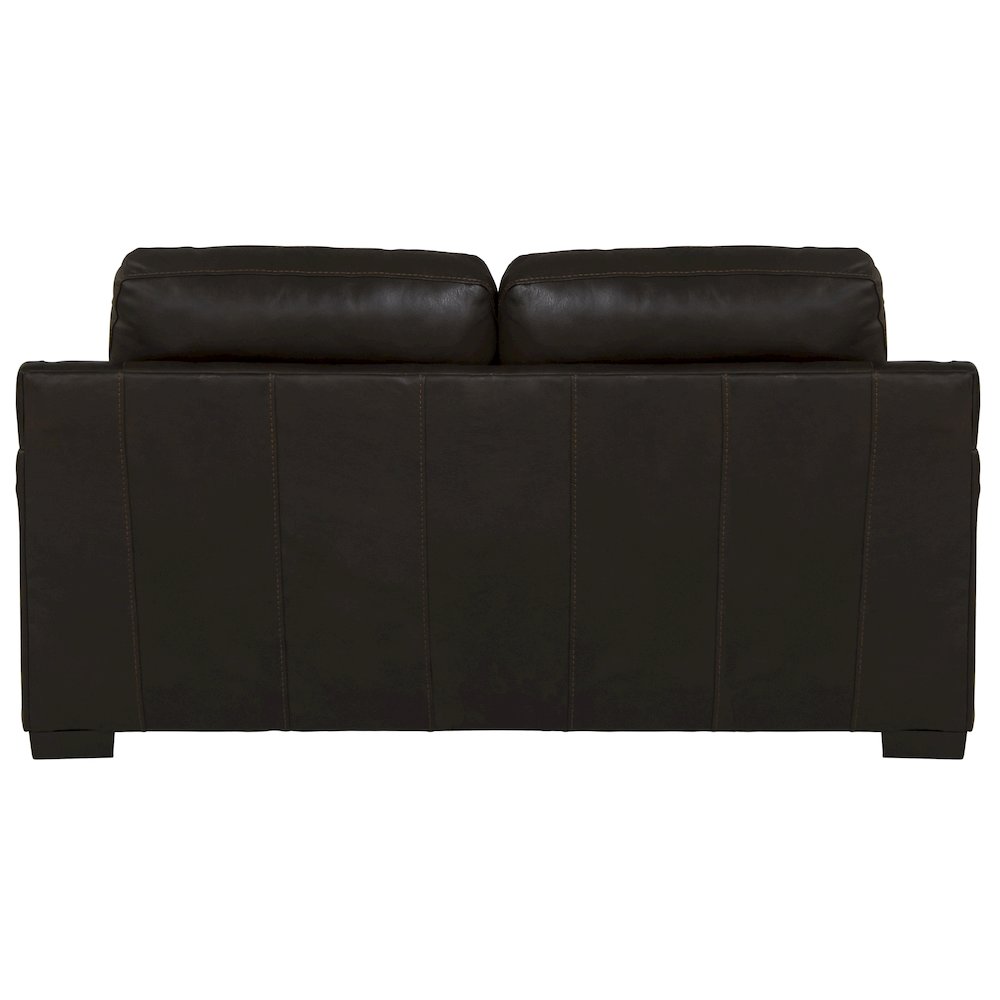Marco Top Grain Italian Leather Match Loveseat. Picture 2