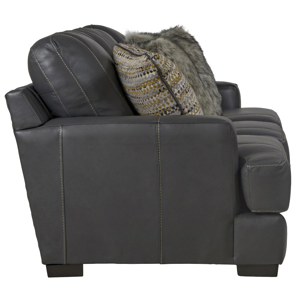 Marco Top Grain Italian Leather Match Sofa. Picture 6
