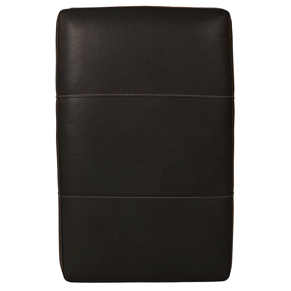 Marco Italian Top Grain Leather Match Ottoman. Picture 4
